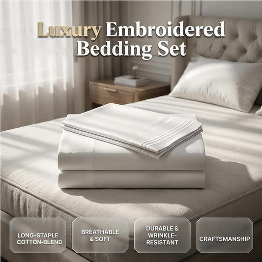 Luxury Embroidered European Bedding Set