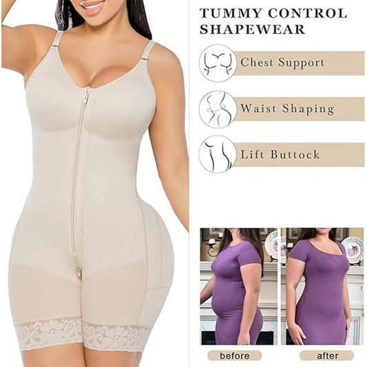 ✨ Women's Shaping Bodysuit – Tummy Control & Booty Lifting Design, Wear as Top or Shapewear, Perfect for Jeans, Skirts & High-Waisted Bottoms