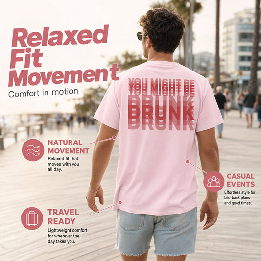 👕 LIMITED-TIME 50% OFF! ✨ Men's Short Sleeve Crew Neck Graphic Shirt – Bold Back Print, Cotton Blend, Regular Fit 🔥