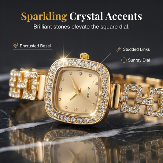 📢🔥LIMITED-TIME 50% OFF!⏰Women Drawstring Bracelet Watch Square Quartz