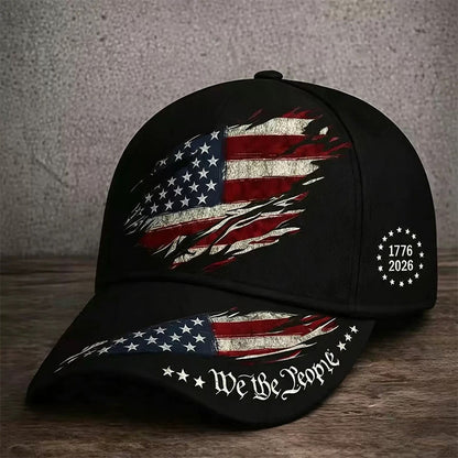 Classic Patriotic Baseball Cap – Embroidered USA Flag Adjustable Dad Hat, Lightweight Summer Outdoor Sports Cap