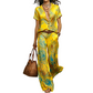 👗 LIMITED-TIME 50% OFF! ✨ Women's Casual Short Sleeve Top & Pants Set – Vibrant Print, Side Pockets, Soft Fabric 🌿