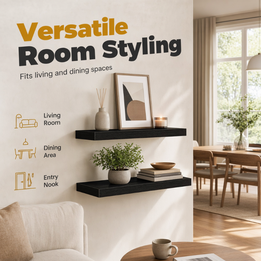 📢🔥LIMITED-TIME 50% OFF!⏰Minimalist Wooden Floating Wall Shelves