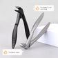 ✂️ Ergonomic Long Handled Toenail Clipper – Heavy-Duty Curved Blade with Non-Slip Grip, Large Opening for Thick Ingrown Nails, Rustproof Stainless Steel