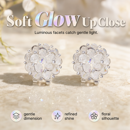 🌸LIMITED-TIME 50% OFF!⏰Elegant Sparkling Floral Stud Earrings