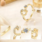 🌟💍 Elegant Letter Ring for Women | 26 Alphabet Initial CZ Ring | Adjustable Open Ring for Personalized Style & Gifts