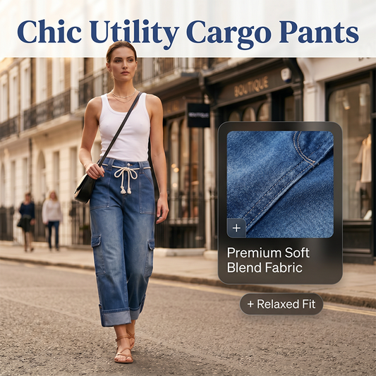 🌸LIMITED-TIME 50% OFF!⏰Women's Casual Wide Leg Cargo Pants