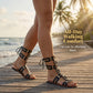 🌸LIMITED-TIME 50% OFF!⏰Lace-Up Roman Style Flat Sandals for Summer