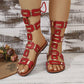 🌸LIMITED-TIME 50% OFF!⏰Lace-Up Roman Style Flat Sandals for Summer