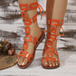 🌸LIMITED-TIME 50% OFF!⏰Lace-Up Roman Style Flat Sandals for Summer