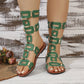 🌸LIMITED-TIME 50% OFF!⏰Lace-Up Roman Style Flat Sandals for Summer