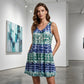 📢📢40% OFF !! ⏰Women's Sleeveless V-Neck Tie-Dye Dress