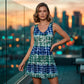 📢📢40% OFF !! ⏰Women's Sleeveless V-Neck Tie-Dye Dress