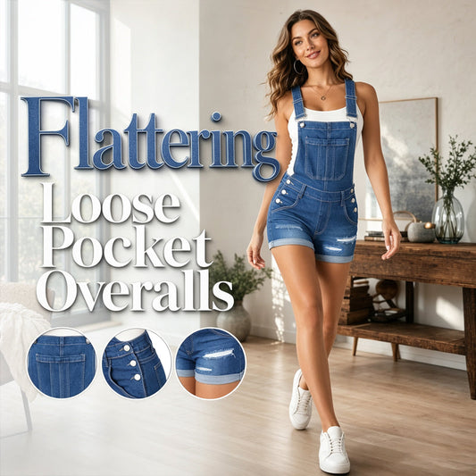 🔥 40% OFF Limited Time! 🌸 Women's Casual Denim Short Overalls | Summer Sleeveless Romper with Relaxed Fit for Everyday Wear