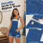 🔥 40% OFF Limited Time! 🌸 Women's Casual Denim Short Overalls | Summer Sleeveless Romper with Relaxed Fit for Everyday Wear