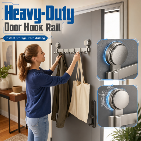 Suction Cup Over Door Hook Rack