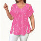 🌸LIMITED-TIME 50% OFF!⏰Women's Casual V-Neck Short Sleeve T-Shirt