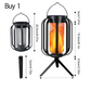 🔥 Solar Flame Lantern with Rope Handle – Rechargeable Outdoor Camping & Patio Decor Light