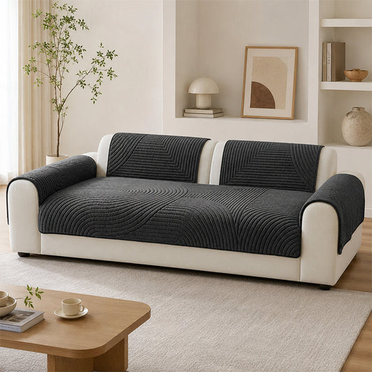 🛋️🌿 Refresh Your Sofa Instantly! Soft Plush Couch Cover with Non-Slip Design | Elegant Home Makeover Solution