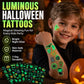 🎃💡 Light Up Your Halloween Look! Glow-in-the-Dark Temporary Tattoos | Waterproof & Fun Party Accessories