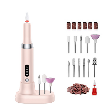 ✨💅 50% OFF! Salon-Quality Nails at Home | Cordless Rechargeable Electric Nail Drill with Charging Base