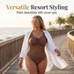 Polka Dot Swimsuit – Tummy Control & Vintage Retro Fit