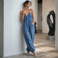 🌸LIMITED-TIME 40% OFF!⏰Women's Plus Size Halter Neck Ruched Jumpsuit