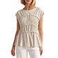 🌸LIMITED-TIME 50% OFF!⏰Women's Casual Cap Sleeve Ruched Top