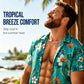 🤣🌴 The Shirt That Gets Everyone Laughing! Men's 3D Muscle Print Hawaiian Shirt | Fun Summer Party Outfit