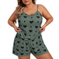 🌸LIMITED-TIME 50% OFF!⏰Women's Plus Size Cami Top and Shorts Pajama Set