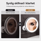🔥 50% OFF 🪞 10X Magnifying Suction Cup LED Makeup Mirror – 360° Foldable Wall Mount Bathroom Mirror with Lights 💄