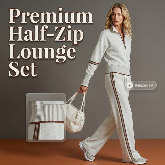 🍂 Fall & Winter New Arrivals – Limited Time 40% OFF🔥Women's Half-Zip Tracksuit Set