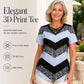 Women Criss Cross V Neck T Shirt Striped Casual Short Sleeve Tee