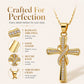 ✝️ Women's Necklace with Sparkling Cross Pendant – Elegant Twisted Design for Everyday & Special Occasions