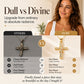 ✝️ Women's Necklace with Sparkling Cross Pendant – Elegant Twisted Design for Everyday & Special Occasions