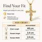 ✝️ Women's Necklace with Sparkling Cross Pendant – Elegant Twisted Design for Everyday & Special Occasions