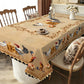 🎉 2026 Sale — Over 9,000 Sold! 🐓 Vintage Farmhouse Chicken Pattern Tablecloth – HD Prints Stay Bold, Scalloped Edges Add Charm! ✨