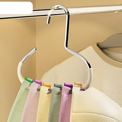 🧺 Multifunctional Accessory Hanger – Non-Slip, Space-Saving Storage for Your Closet