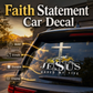 ✝️ God Saved My Life Car Decal – Inspirational Christian Cross Sticker for Car Window, Bumper & Auto Exterior Decoration