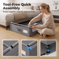 🔥 LIMITED-TIME 50% OFF | 🛏️ Under Bed Storage Box with Cover – Dustproof Organizer for Clothes, Shoes & Bedding