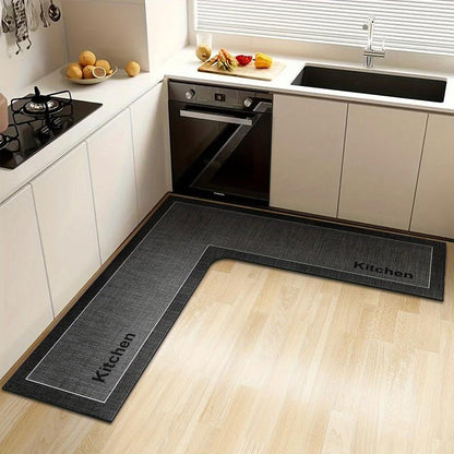 ✨ 2026 Sale – Over 17,000 Sold! 🔥 L-Shaped Kitchen Mat – Super Absorbent Water & Oil Resistant Floor Mat with Non-Slip Comfort Design