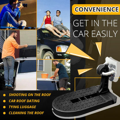🔥 50% OFF! Foldable Car Door Step – Reach Your Roof Rack Easily Without a Ladder 🚗