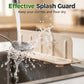 Foldable Sink Splatter Guard with Suction Cups