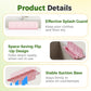 Foldable Sink Splatter Guard with Suction Cups