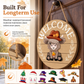 🎄 Interchangeable Gnome Welcome Sign – Wooden Seasonal Hanging Decor for Christmas, Halloween & Home Entryway