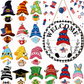 🎄 Interchangeable Gnome Welcome Sign – Wooden Seasonal Hanging Decor for Christmas, Halloween & Home Entryway