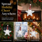 📢📢50% OFF !! ⏰Sequin Santa Claus and Five-Pointed Star Hanging Ornaments for Christmas Tree Home Decoration🎅⭐