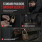 🏠 Heavy Duty Alarm Padlock – Aluminum Security Lock for Gates, Garages, Sheds & Outdoor Protection