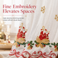 🎄 LIMITED‑TIME 50% OFF! 🎅 Christmas Embroidered Sheer Window Curtain Panel with Snowflake and Bell Patterns