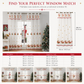 🎄 LIMITED‑TIME 50% OFF! 🎅 Christmas Embroidered Sheer Window Curtain Panel with Snowflake and Bell Patterns